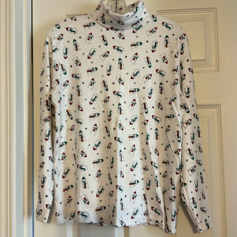 Croft & Barrow Snowman turtleneck Size L